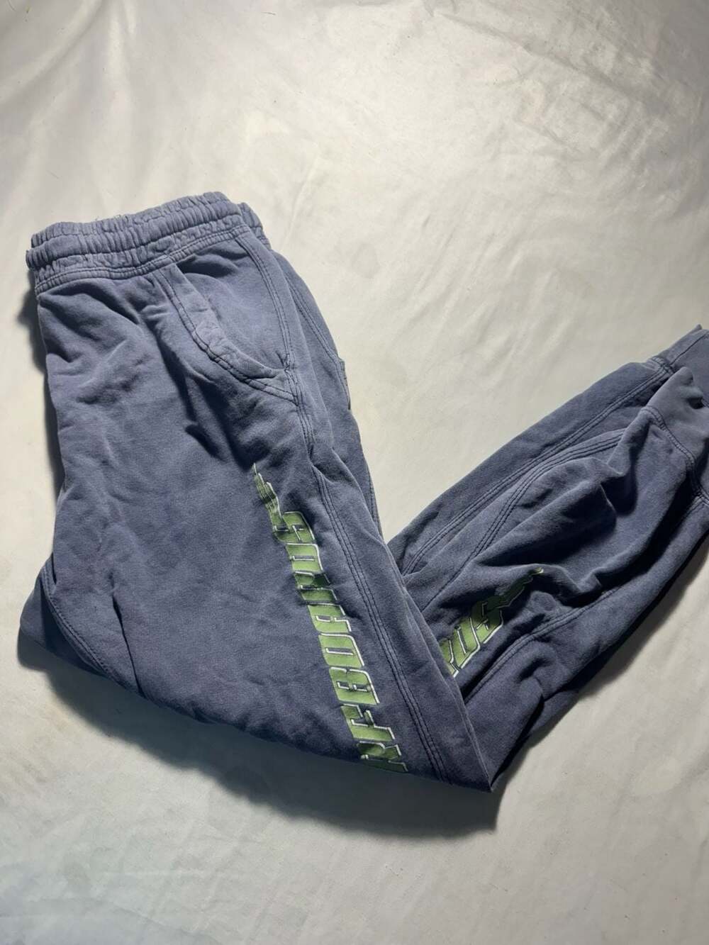 Lost Surfboards Men's Washed Blue Fleece Jogger Sweatpants